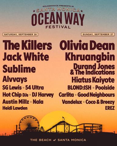 Ocean Way Festival Musician Lineup 2026