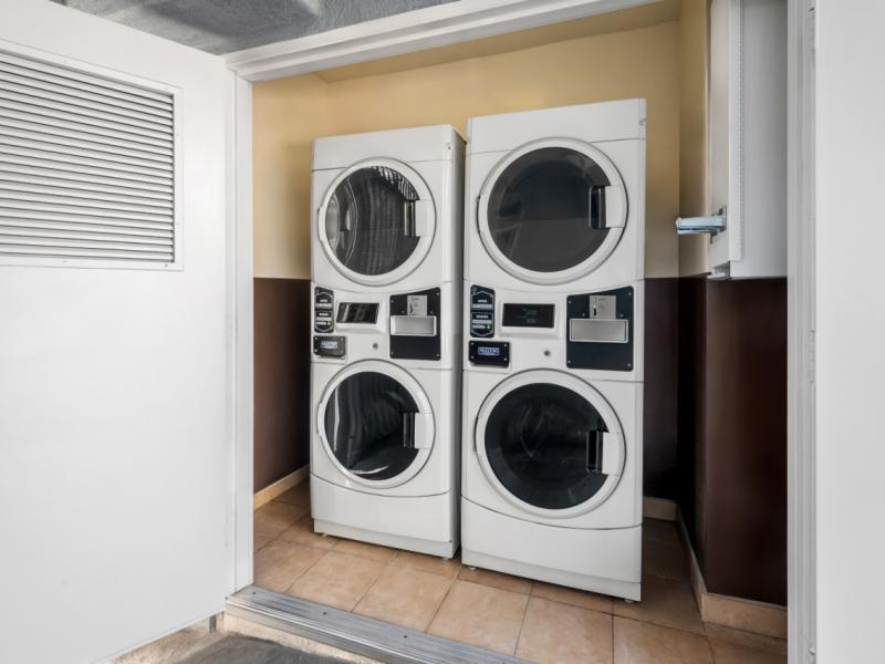 Guest coin-operated laundry machines