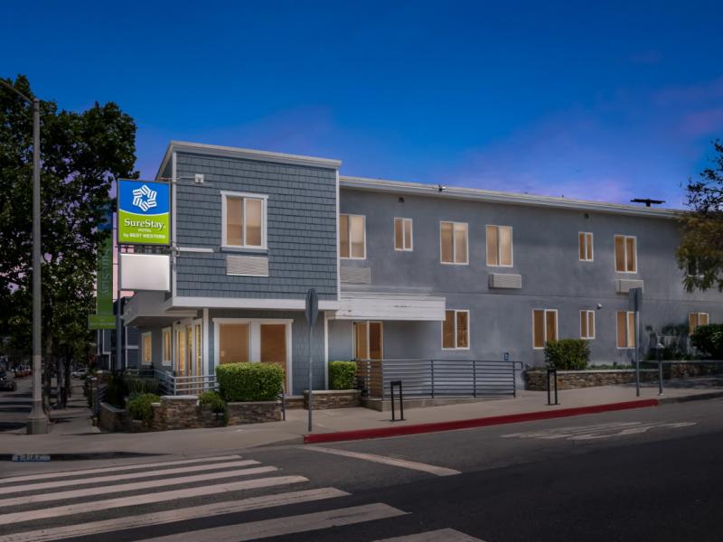 SureStay Santa Monica at twilight