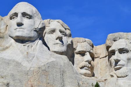 Four presidents carved into Mr. Rushmore